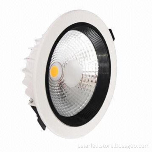 Slim LED downlight with 120° beam angle, high CRI, CE/FCC certified, RoHS Directive-compliant